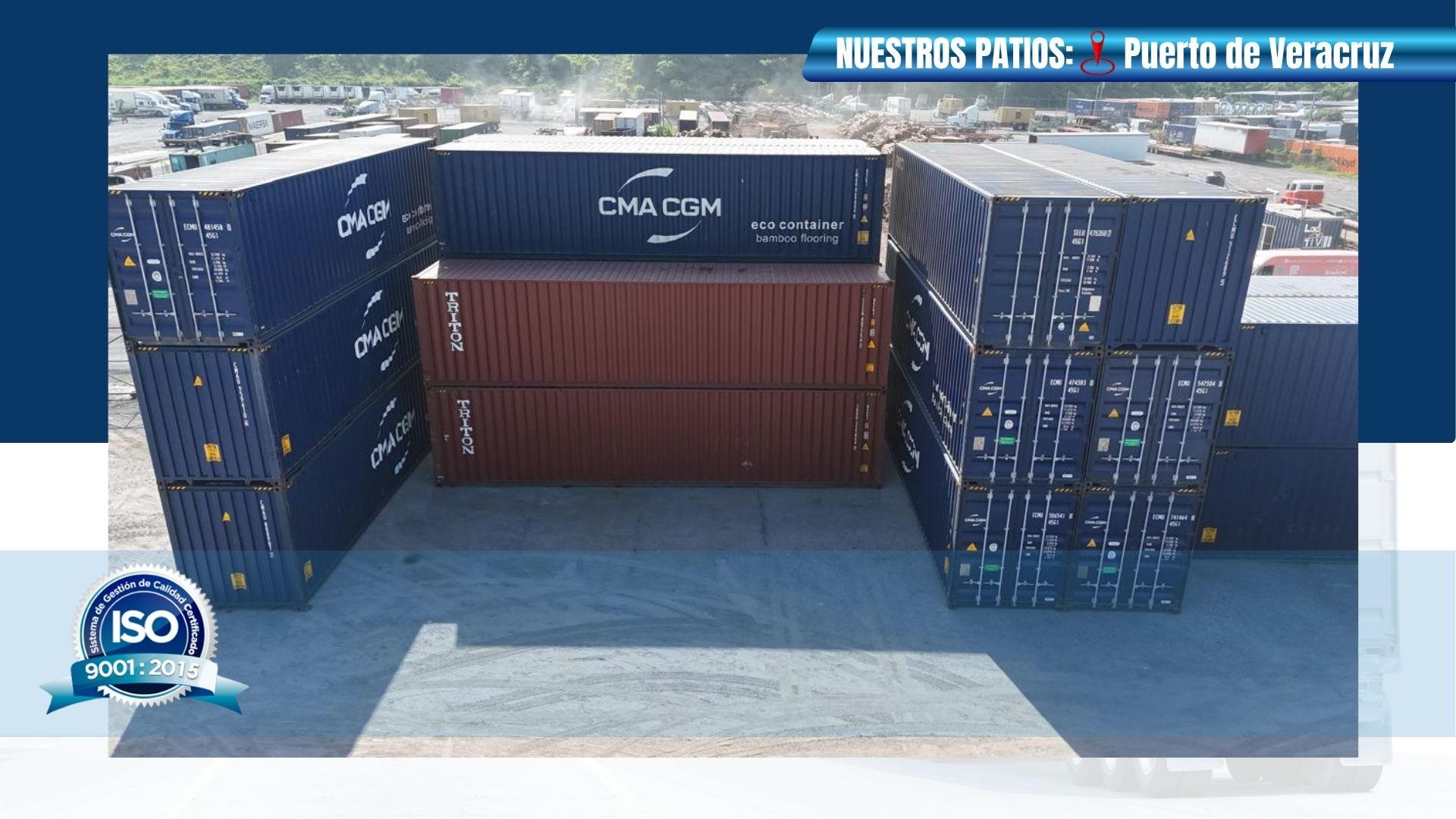 Almacenamiento y resguardo de contenedores llenos y vacios en veracruz puerto